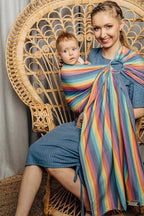 Ring Sling, Broken twill Weave (100% cotton), with gathered shoulder - LUNA - standard 1.8m - Woven Baby    ring_slings    #