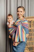 Ring Sling, Broken twill Weave (100% cotton), with gathered shoulder - LUNA - standard 1.8m - Woven Baby    ring_slings    #