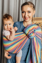 Ring Sling, Broken twill Weave (100% cotton), with gathered shoulder - LUNA - standard 1.8m - Woven Baby    ring_slings    #