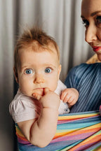Ring Sling, Broken twill Weave (100% cotton), with gathered shoulder - LUNA - standard 1.8m - Woven Baby    ring_slings    #