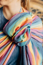 Ring Sling, Broken twill Weave (100% cotton), with gathered shoulder - LUNA - standard 1.8m - Woven Baby    ring_slings    #