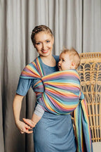 Baby Sling, Broken Twill Weave (100% cotton) - LUNA - Woven Baby XS - 4   long_woven_wraps    #
