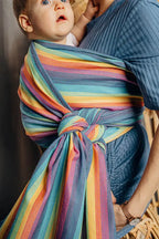 Baby Sling, Broken Twill Weave (100% cotton) - LUNA - Woven Baby XS - 4   long_woven_wraps    #