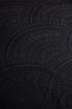 LennyPreschool Carrier, jacquard weave (59% cotton, 41% merino wool) - PEACOCK'S TAIL - PITCH BLACK - Woven Baby Preschool   lenny_preschool    #