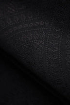 Lenny Buckle Onbuhimo PRO baby carrier, jacquard weave (59% cotton, 41% merino wool) - PEACOCK'S TAIL - PITCH BLACK - Woven Baby Preschool   buckle_onbu_pro_carriers    #