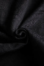 LennyPreschool Carrier, jacquard weave (59% cotton, 41% merino wool) - PEACOCK'S TAIL - PITCH BLACK - Woven Baby Preschool   lenny_preschool    #