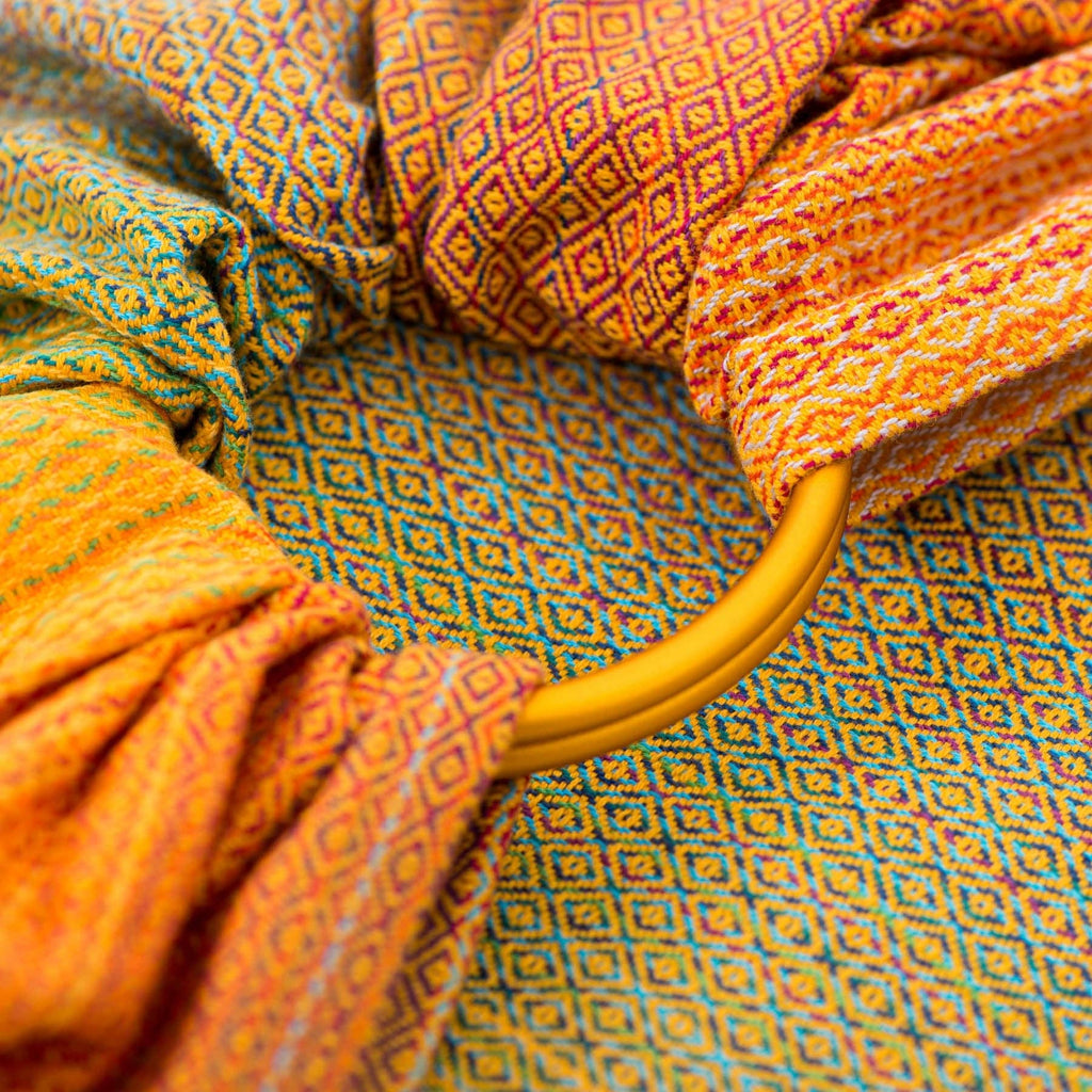 Ringsling Free Elf Fusion D'oro - double weft - Girasol - Woven Baby 1   Ring Sling    #