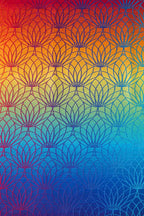 Ring Sling, Jacquard Weave (100% cotton), with gathered shoulder - RAINBOW LOTUS - standard 1.8m - Woven Baby    ring_slings    #