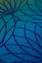 Baby Wrap, Jacquard Weave (100% cotton) - RAINBOW LOTUS - Woven Baby XS - 4   long_woven_wraps    #