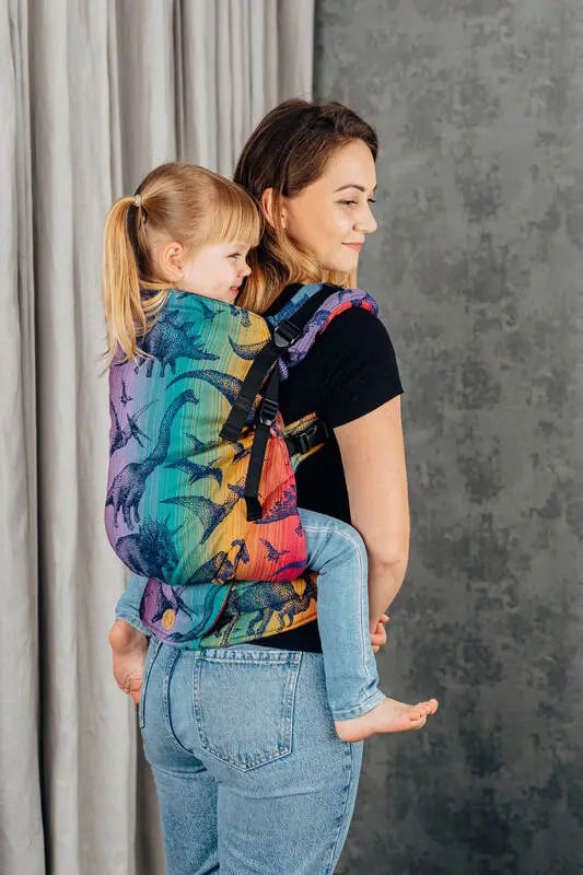 LennyPreschool Carrier, jacquard weave 100% cotton - JURASSIC - NEW ERA (grade B) - Woven Baby Preschool   lenny_preschool    #