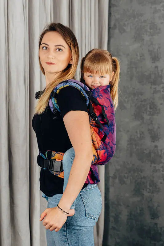 LennyPreschool Carrier, jacquard weave 100% cotton - JURASSIC - NEW ERA (grade B) - Woven Baby Preschool   lenny_preschool    #