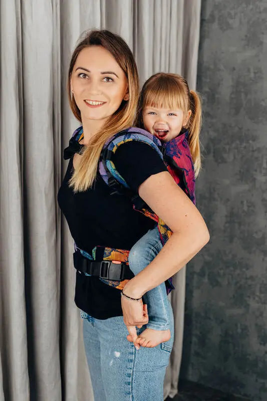 LennyPreschool Carrier, jacquard weave 100% cotton - JURASSIC - NEW ERA (grade B) - Woven Baby Preschool   lenny_preschool    #