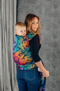 LennyHybrid Half Buckle Carrier, jacquard weave 100% cotton - JURASSIC - NEW ERA