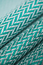 Baby sling for babies with low birthweight, Herringbone Weave, 100% cotton - LITTLE HERRINGBONE OMBRE GREEN - Woven Baby XS   premature_woven_wraps    #