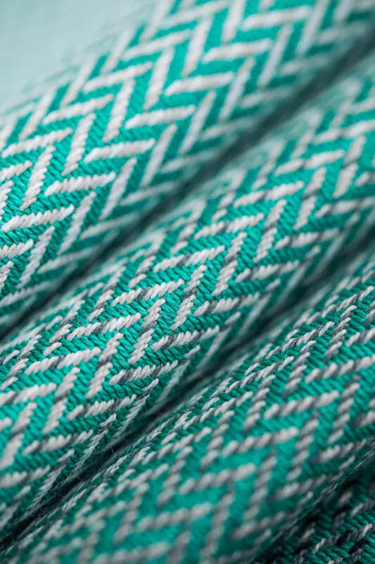 LennyPreschool Carrier, herringbone weave 100% cotton - LITTLE HERRINGBONE OMBRE GREEN - Woven Baby Preschool   lenny_preschool    #