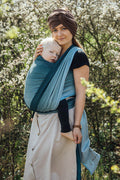 Baby Wrap, Herringbone Weave (100% cotton) - LITTLE HERRINGBONE OMBRE BEBOP