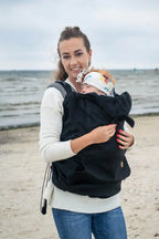 Cover for baby carrier/wrap - Softshell - Black (grade B) - Woven Baby    babywearing_cover    #