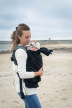 Cover for baby carrier/wrap - Softshell - Black (grade B) - Woven Baby    babywearing_cover    #