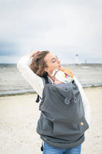 Cover for baby carrier/wrap - Softshell - Grey - Woven Baby    babywearing_cover    #