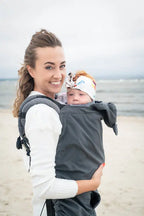 Cover for baby carrier/wrap - Softshell - Grey - Woven Baby    babywearing_cover    #