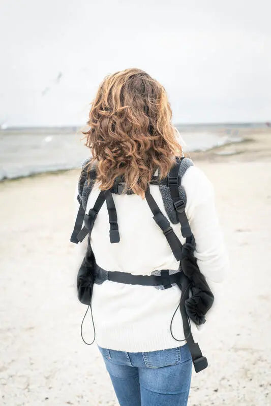 Cover for baby carrier/wrap - Softshell - Grey - Woven Baby    babywearing_cover    #