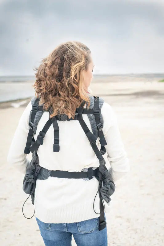 Cover for baby carrier/wrap - Softshell - Grey - Woven Baby    babywearing_cover    #