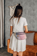 Waist Bag made of woven fabric, size large (100% cotton) - WILD WINE - VINEYARD - Woven Baby    waist_bags    #