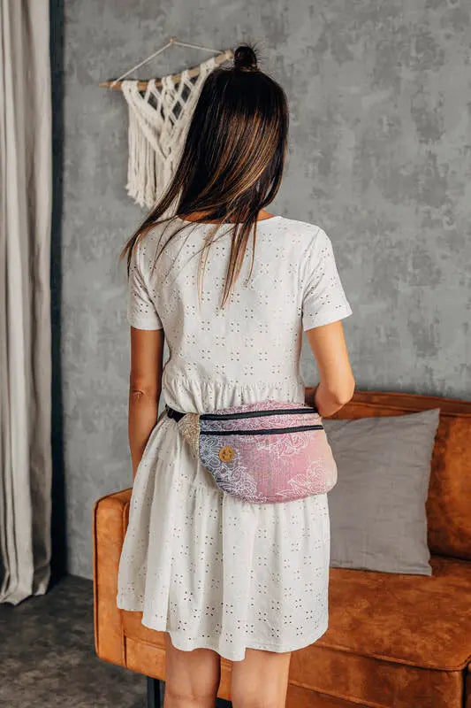 Waist Bag made of woven fabric, size large (100% cotton) - WILD WINE - VINEYARD - Woven Baby Title - Default Title   waist_bags    #