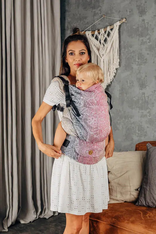 LennyPreschool Carrier, jacquard weave 100% cotton - WILD WINE - VINEYARD - Woven Baby Size - Preschool   lenny_preschool    #