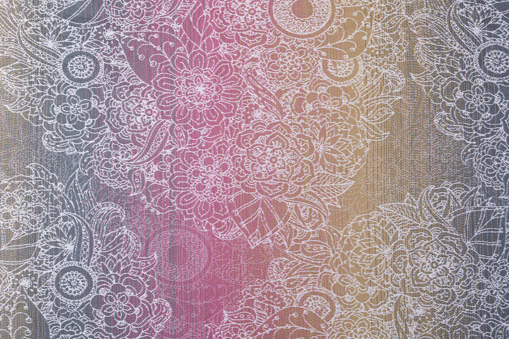 Baby Wrap, Jacquard Weave (100% cotton) - WILD WINE - VINEYARD - Woven Baby XS - 4   long_woven_wraps    #