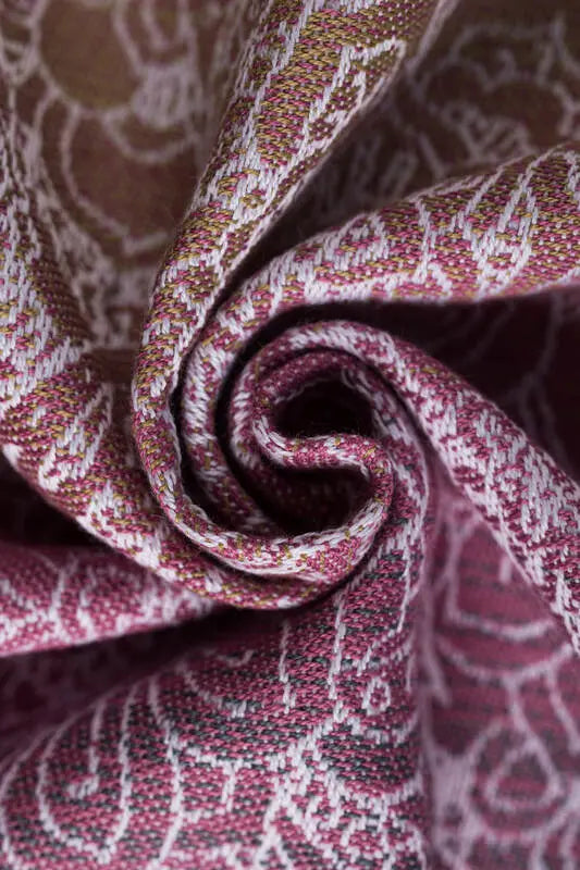 LennyLight Carrier, jacquard weave 100% cotton - WILD WINE - VINEYARD - Woven Baby Standard   lenny_light    #