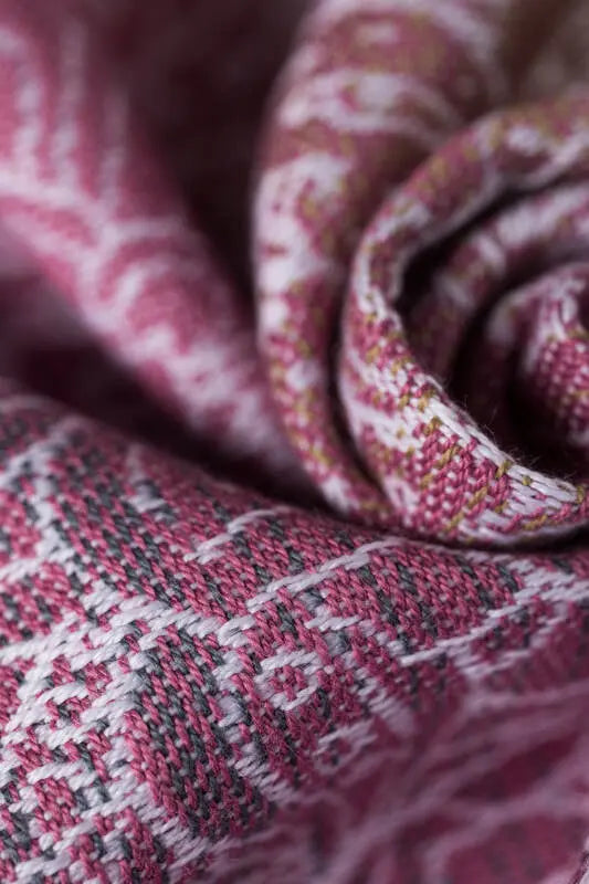 LennyHip Carrier (1/2 of LennyTwin Carrier), jacquard weave 100% cotton - WILD WINE - VINEYARD - Woven Baby Standard   lenny_hip    #
