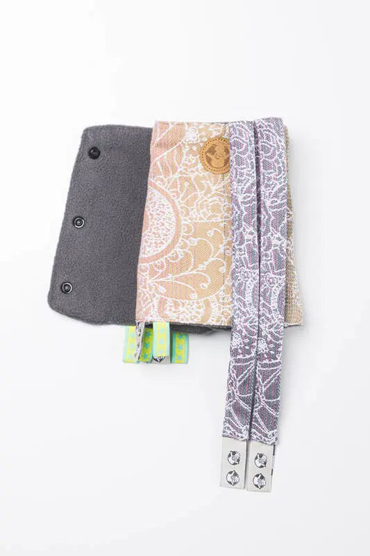 Drool Pads & Reach Straps Set, (60% cotton, 40% polyester) - WILD WINE - VINEYARD - Woven Baby Title - Default Title   drool_pad    #