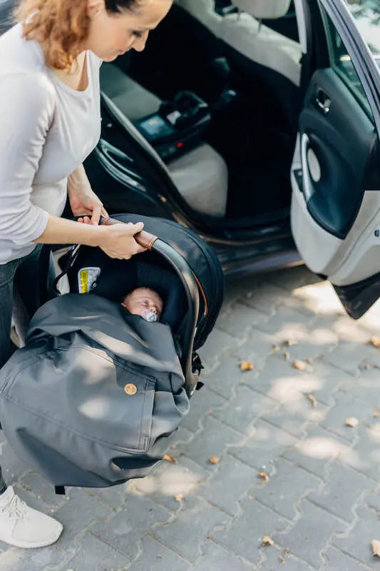 Cover for baby carrier/wrap - Softshell - Grey - Woven Baby    babywearing_cover    #