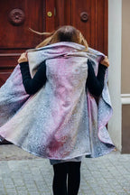 Long Cardigan- WILD WINE - VINEYARD (98% cotton, 2% elastane) - Woven Baby S/m   long_cardigans    #