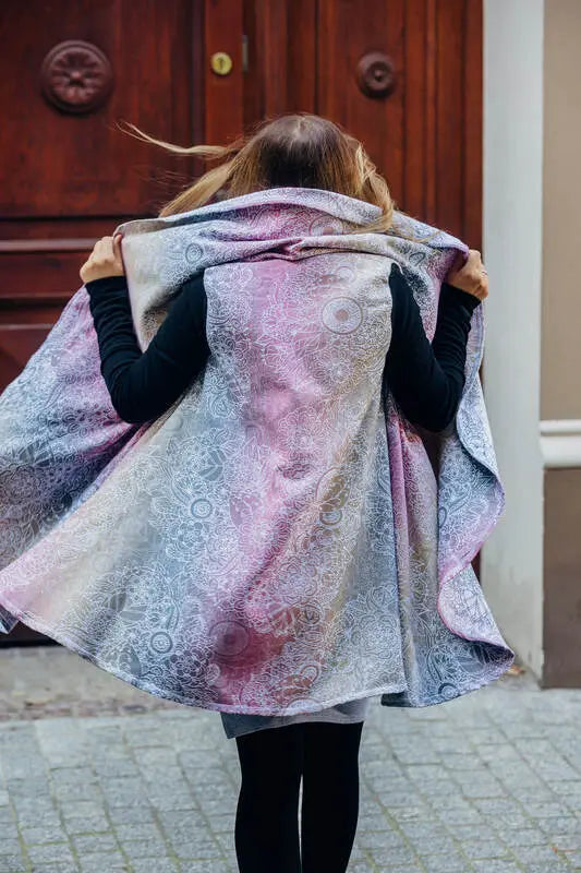 Long Cardigan- WILD WINE - VINEYARD (98% cotton, 2% elastane) - Woven Baby Size - S/m   long_cardigans    #