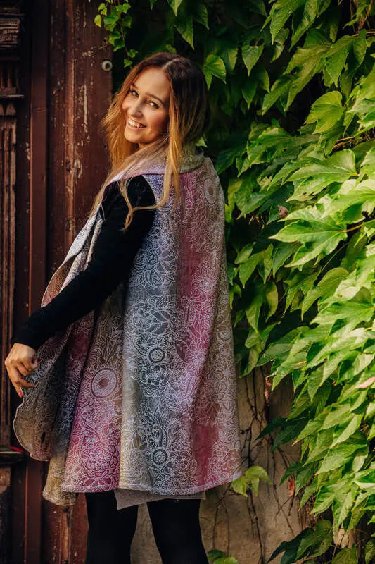 Long Cardigan- WILD WINE - VINEYARD (98% cotton, 2% elastane) - Woven Baby S/m   long_cardigans    #