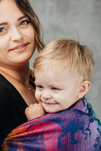 Ring Sling, Jacquard Weave (100% cotton) - with gathered shoulder - JURASSIC - NEW ERA - standard 1.8m - Woven Baby    ring_slings    #