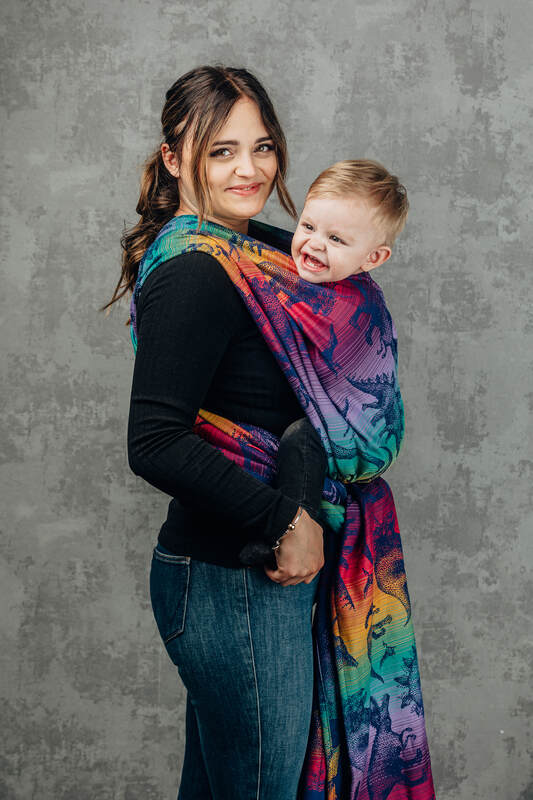 Baby Wrap, Jacquard Weave (100% cotton) - JURASSIC - NEW ERA