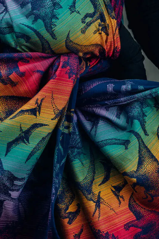 Baby Wrap, Jacquard Weave (100% cotton) - JURASSIC - NEW ERA (grade B) - Woven Baby M - 6   long_woven_wraps    #