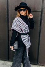 LennyScarf - 40% cotton 21 % baby alpaka 21 % angora 18% mulberry silk - Pepitka Grey & Pink - Woven Baby    lenny_scarf    #