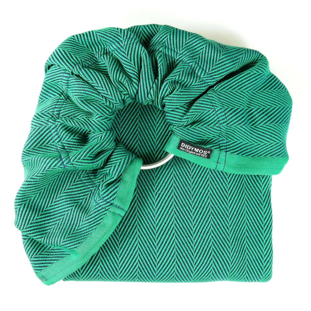 DIDYMOS DidySling Lisca Smeraldo - Woven Baby 1R / Lisca Smeraldo   Baby Wrap Slings > DidySling - Ring Sling    #