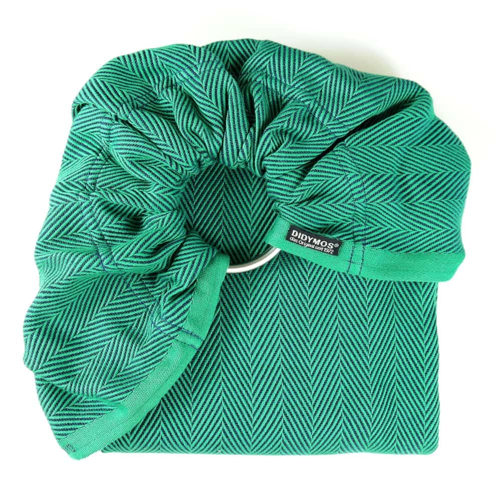 DIDYMOS DidySling Lisca Smeraldo - Woven Baby 1R / Lisca Smeraldo   Baby Wrap Slings > DidySling - Ring Sling    #