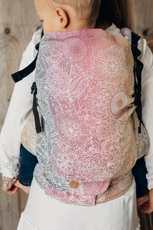LennyPreschool Carrier, jacquard weave 100% cotton - WILD WINE - VINEYARD - Woven Baby Preschool   lenny_preschool    #