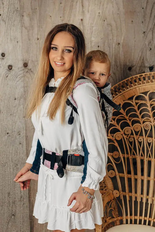LennyPreschool Carrier, jacquard weave 100% cotton - WILD WINE - VINEYARD - Woven Baby Size - Preschool   lenny_preschool    #