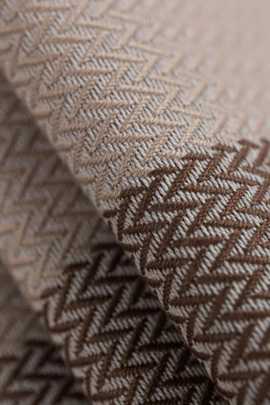 My First Baby Sling, Herringbone Weave (100% cotton) - LITTLE HERRINGBONE BABY CAFFE LATTE (grade B) - Woven Baby S - 5   long_woven_wraps    #