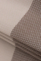 My First Baby Sling, Herringbone Weave (100% cotton) - LITTLE HERRINGBONE BABY CAFFE LATTE - Woven Baby XS - 4   long_woven_wraps    #