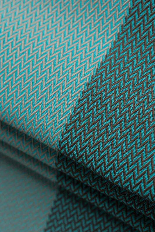 My First Ring Sling, Herringbone Weave (100% cotton) - with gathered shoulder - LITTLE HERRINGBONE BABY MINT - standard 1.8m (grade B) - Woven Baby    ring_slings    #