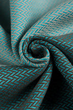 My First Baby Sling, Herringbone Weave (100% cotton) - LITTLE HERRINGBONE BABY MINT - Woven Baby XS - 4   long_woven_wraps    #