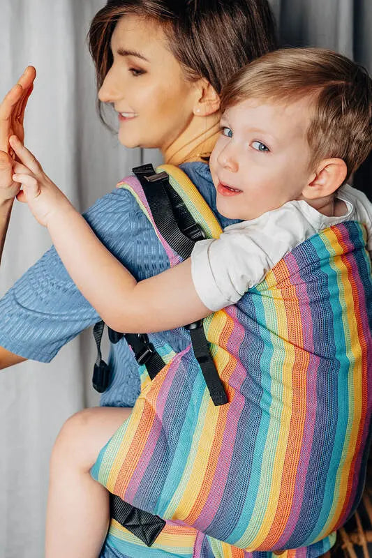LennyPreschool Carrier, broken - twill weave 100% cotton - LUNA - Woven Baby Size - Preschool   lenny_preschool    #